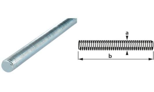 suki. Gewindestange M3x1.000 mm, PH 2, Stahl verzinkt (11660412)