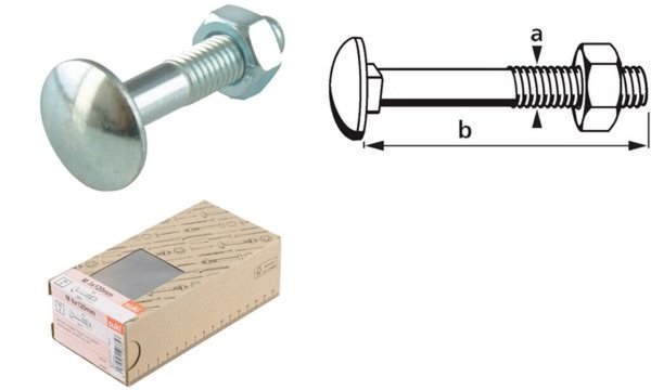suki. Schlossschraube, Flachrundkop f, M5x40/18 mm (11660366)