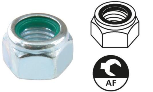 suki. Sicherungsmutter, M6 , PH2, m it Nylonring, 200 Stück (11660431)