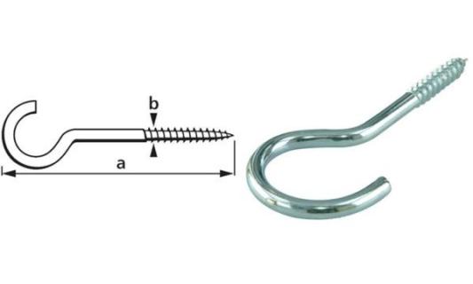 suki. Wäscheleinenhaken, 80x5,2x26 mm, Inhalt: 10 Stück (11660252)