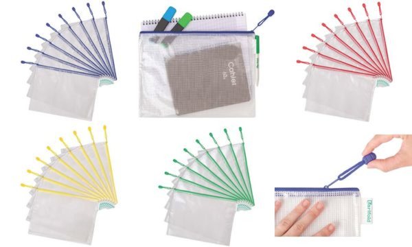 tarifold Reißverschlusstasche ZIPPE R, DIN A4, PVC, blau (93509001)