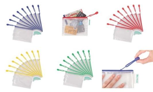 tarifold Reißverschlusstasche ZIPPE R, DIN A6, PVC, blau (93509061)