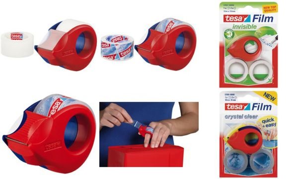 tesa Mini Abroller, inkl. 2 Klebefi lm tesa Film 19 mm x 10 m (8757862)