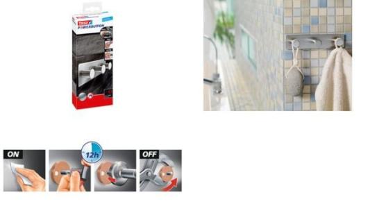 tesa Powerbutton Hakenleiste Classi c, 3-fach (8759334)
