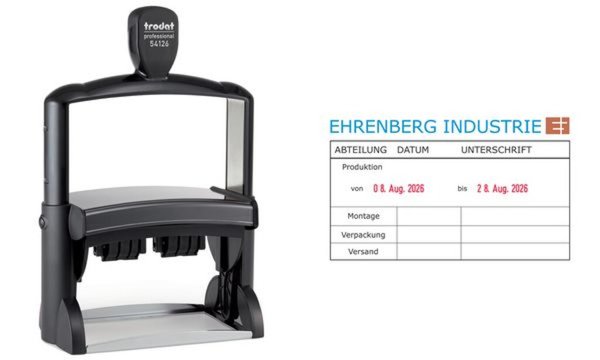 trodat Textstempel Professional 541 26/PL, schwarz (62515212)