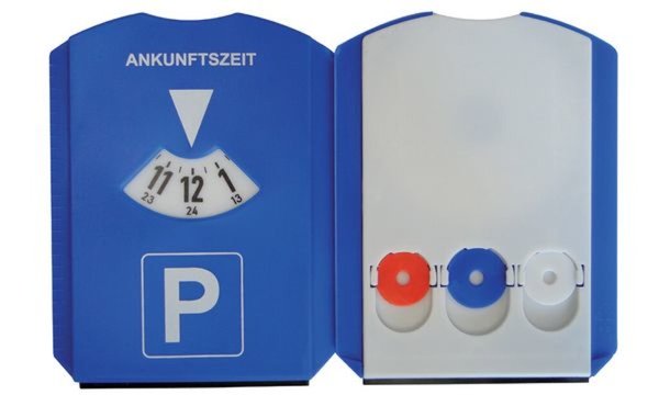 uniTEC Multifunktions-Parkscheibe, aus Kunststoff, blau (11580065)